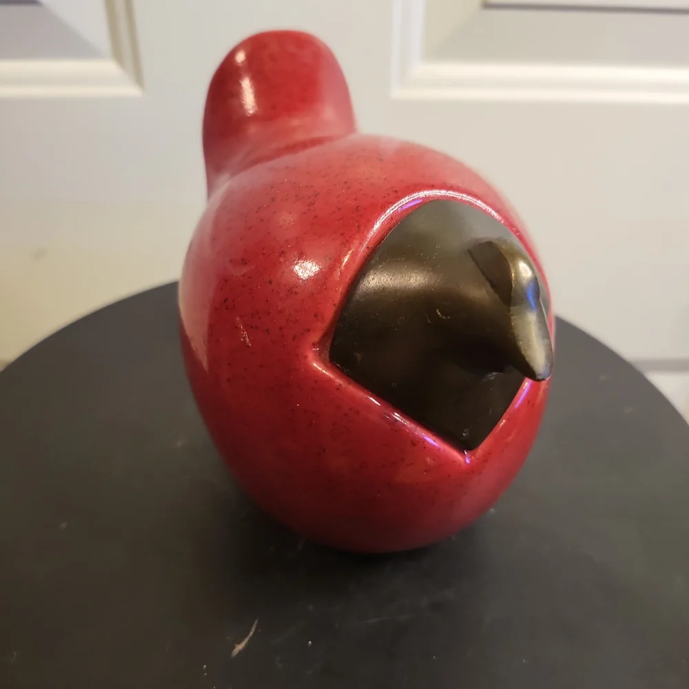 Mid-Century Modern Scandinavian Toikka Style Red and Black Bird - Picture 3 of 10